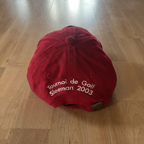 Vintage 2003 Red Sleeman Leaf Beer Hat - Picture 2 of 3